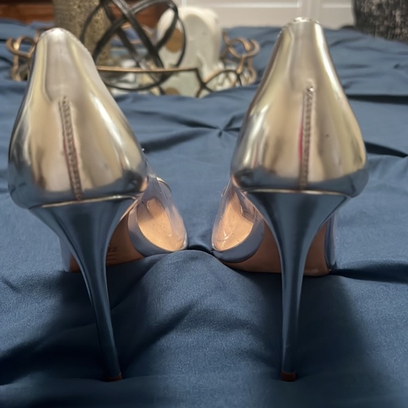 Schutz Metallic Cendi Transparent Pointed Toe Pump - 36.5 - Picture 5 of 7